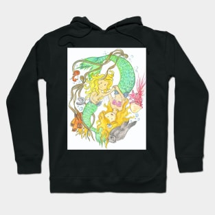 Mermaid mother and child Hoodie